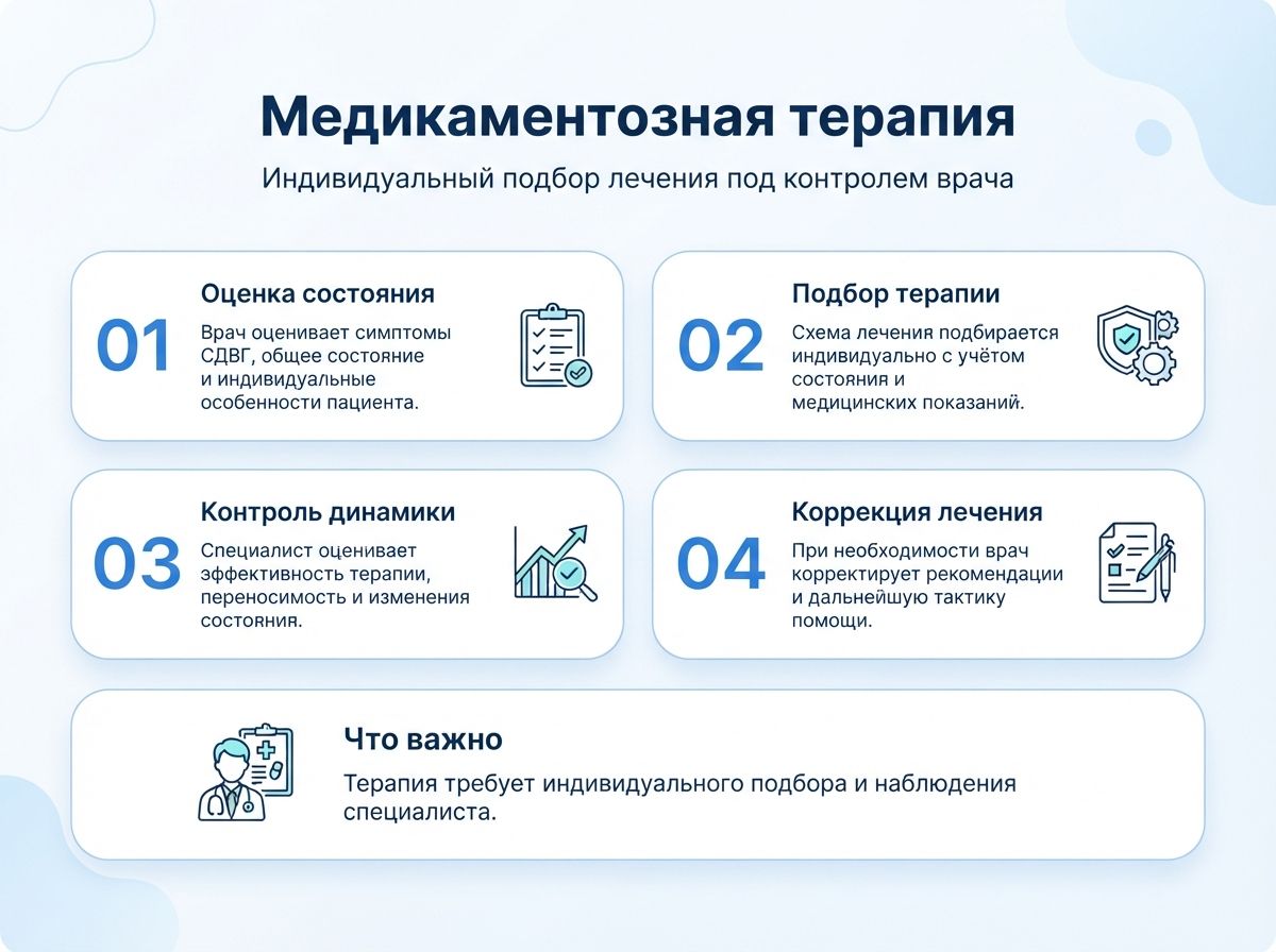 Лечение СДВГ в Миассе у детей и взрослыхинфографика